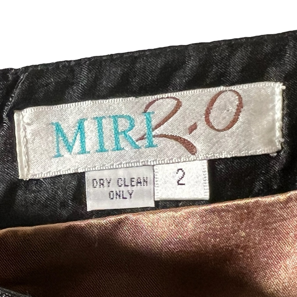 Miri High Waisted Pleated A Line Midi‎ Skirt - Picture 3 of 3